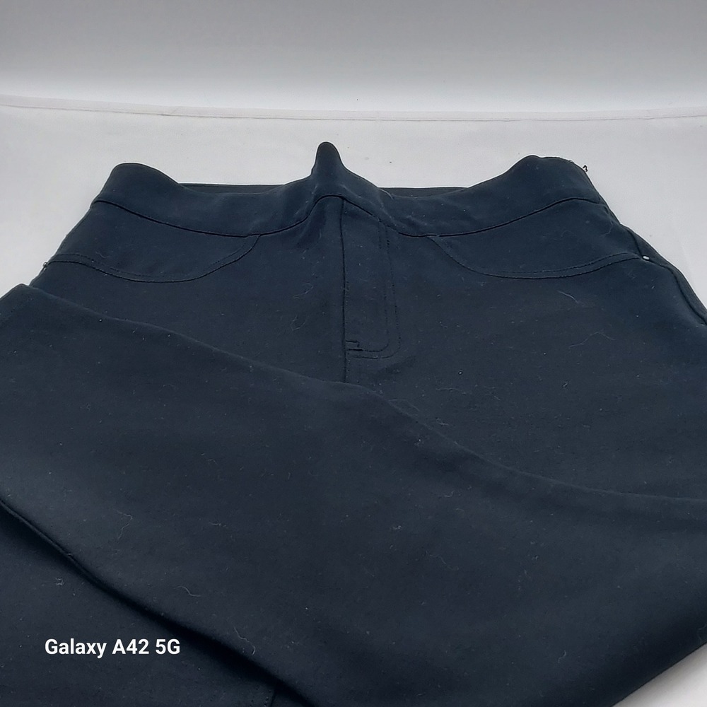 SPANX Petite Black Ponte Knit Flare Pants Size S/P